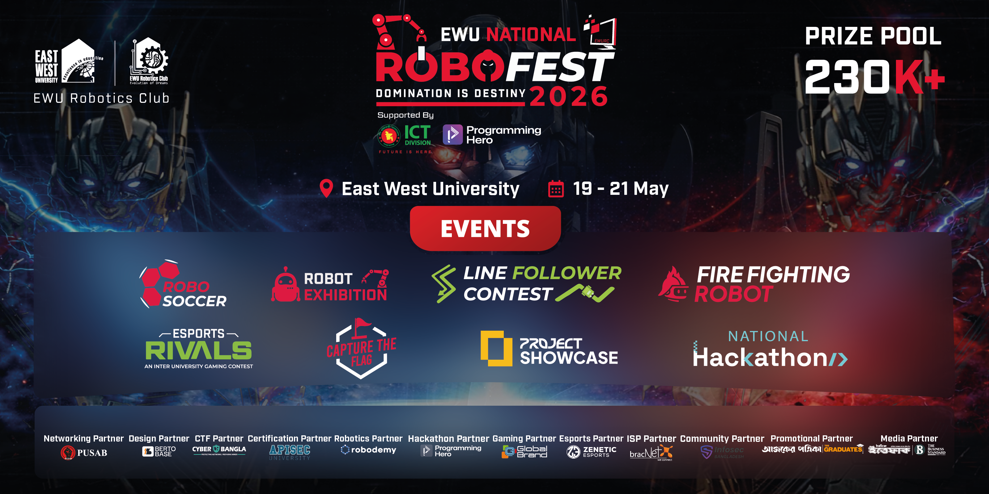 EWU National RoboFest 2026 Official Banner